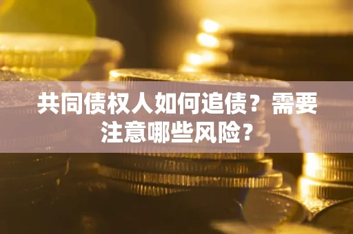 武汉共同债权人如何追债？需要注意哪些风险？