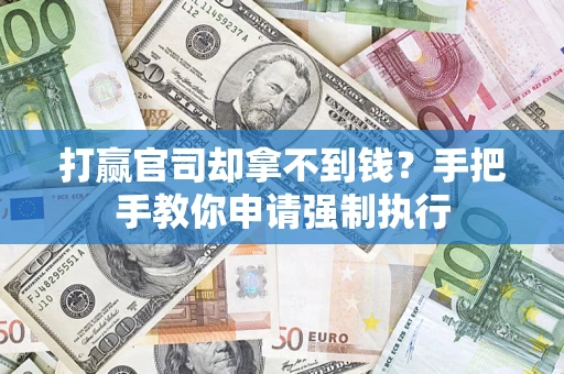 武汉打赢官司却拿不到钱？手把手教你申请强制执行