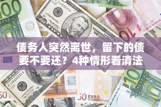 武汉债务人突然离世，留下的债要不要还？4种情形看清法律判决