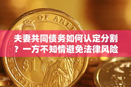武汉夫妻共同债务如何认定分割？一方不知情避免法律风险必看！